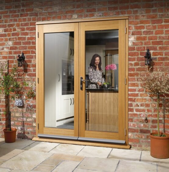 wooden french patio doors